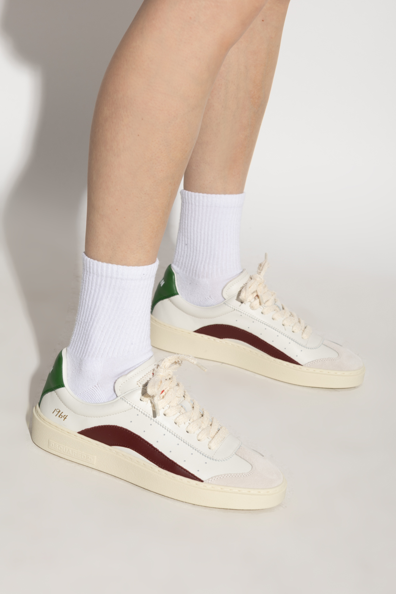 スニーカー Dsquared White Leather Rider Sneakers Rider Sneaker